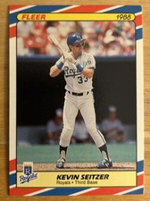 1988 Fleer Superstars Kevin Seitzer Rookie Card (RC) #35 Royals Mid-Grade EX. rookie card picture