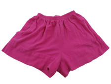 Vintage 90s Made In USA 3" Inseam Shorts Womens Sz Small Hot Pink Union Textured