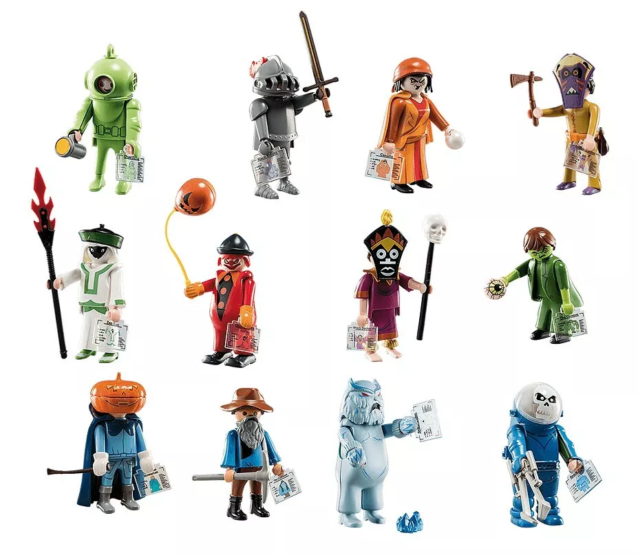 Playmobil Scooby-Doo Ghosts Complete Set of 12 Series 1 Mystery Figures 2019