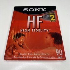 2 Pack Sony HF 90 Minute Blank Audio Cassette Tapes High Fidelity C-90 HFL New
