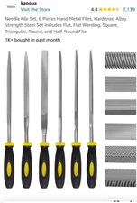 6-Pieces Needle File Set Hand Metal Files Flat Warding- USA FULFILLED