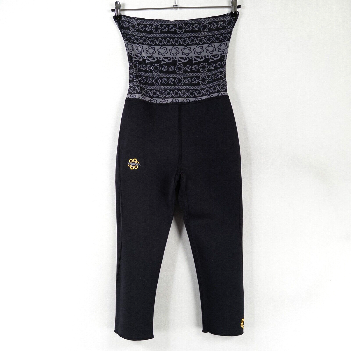 Zaggora Hot Pants Womens Small Scuba Crop Pants Black Neoprene Thermo  Slimming | eBay