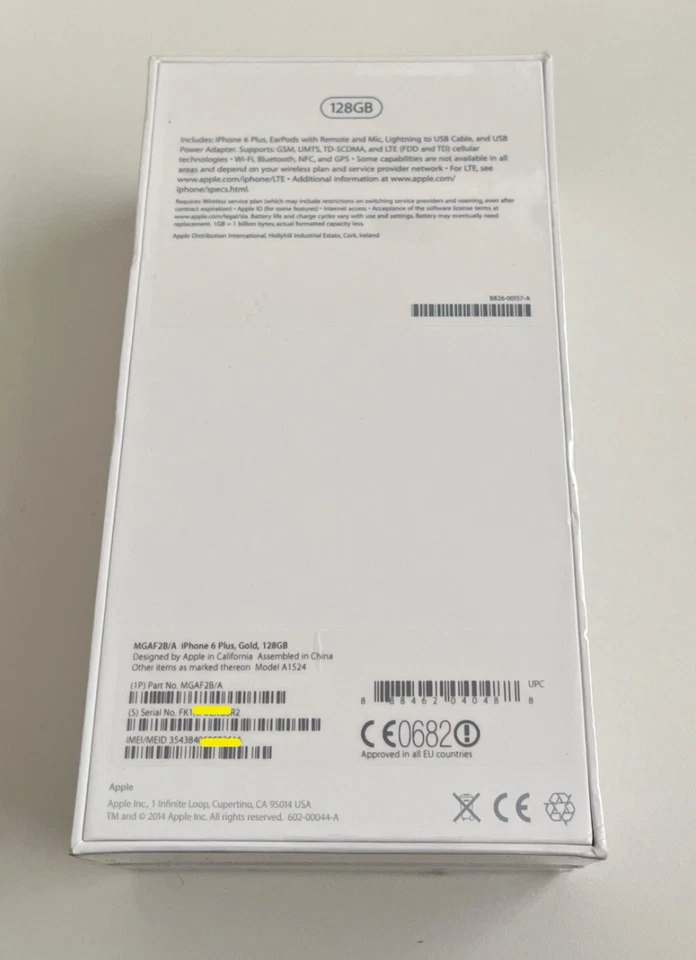 New Sealed Old Stock Apple iPhone 6 Plus 128gb Rare Collectors iOS 8.0 - Image 4 of 4