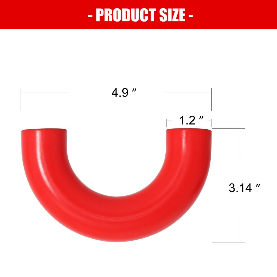 Forccord D-Ring Tow Hook Covers (2PCS) - Silicone Sleeves For Ford F150, Bronco, Toyota Tundra