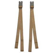 2 Military Coyote Brown MOLLE Assault Backpack Field Repair Lower Shoulder Strap