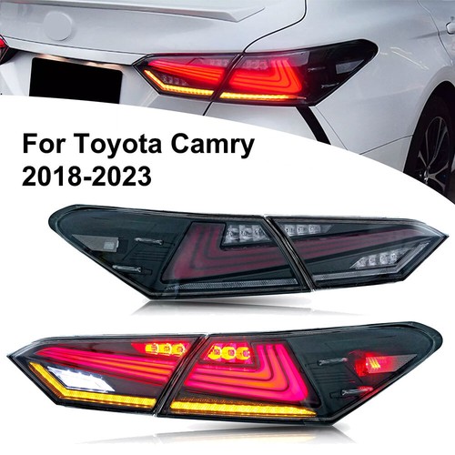 Sequential Animation LED Rear Tail Brake Lamps Assembly For Toyota Camry 2018-23 - Picture 4 of 12