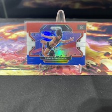 2022 Panini Prizm WWE - Red White & Blue Prizm #49 Cameron Grimes