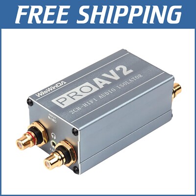 HiFi Stereo Ground Loop Isolator - Noise Cancellation for Rich Audio Experience