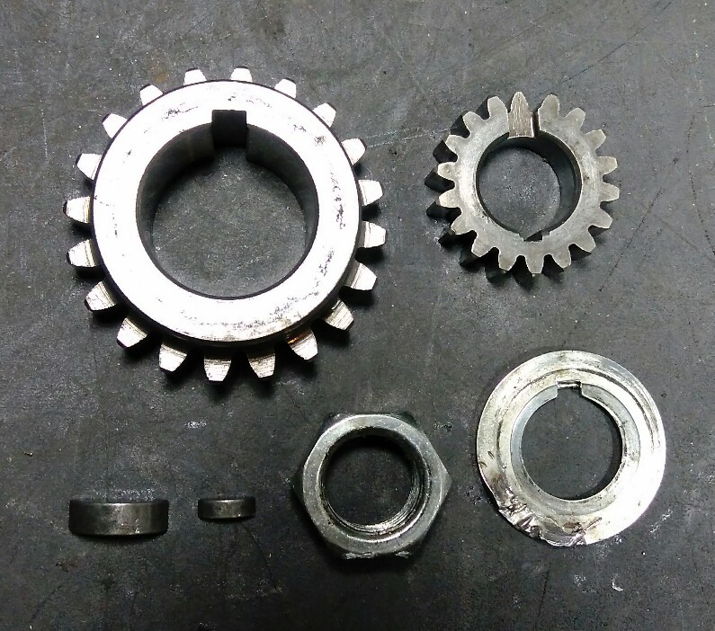 87 Kawasaki Mojave 250 Crank Gears KSF250 2x4 woodruff key keys