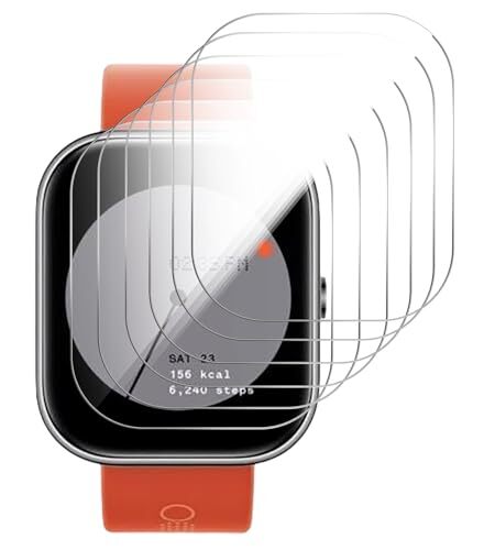 GIOPUEY Pellicola Protettiva per Cmf Watch PRO, [6 Pezzi] Flessibile TPU (f7J)