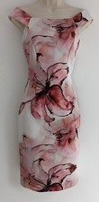 💜 ROMAN SIZE 10 Beautiful Ladies Floral Bodycon Dress Ref B