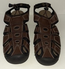 Eddie Bauer Men's Bump Toe Meridian Brown Sandals Size 13 Pre-owned Minimal Use