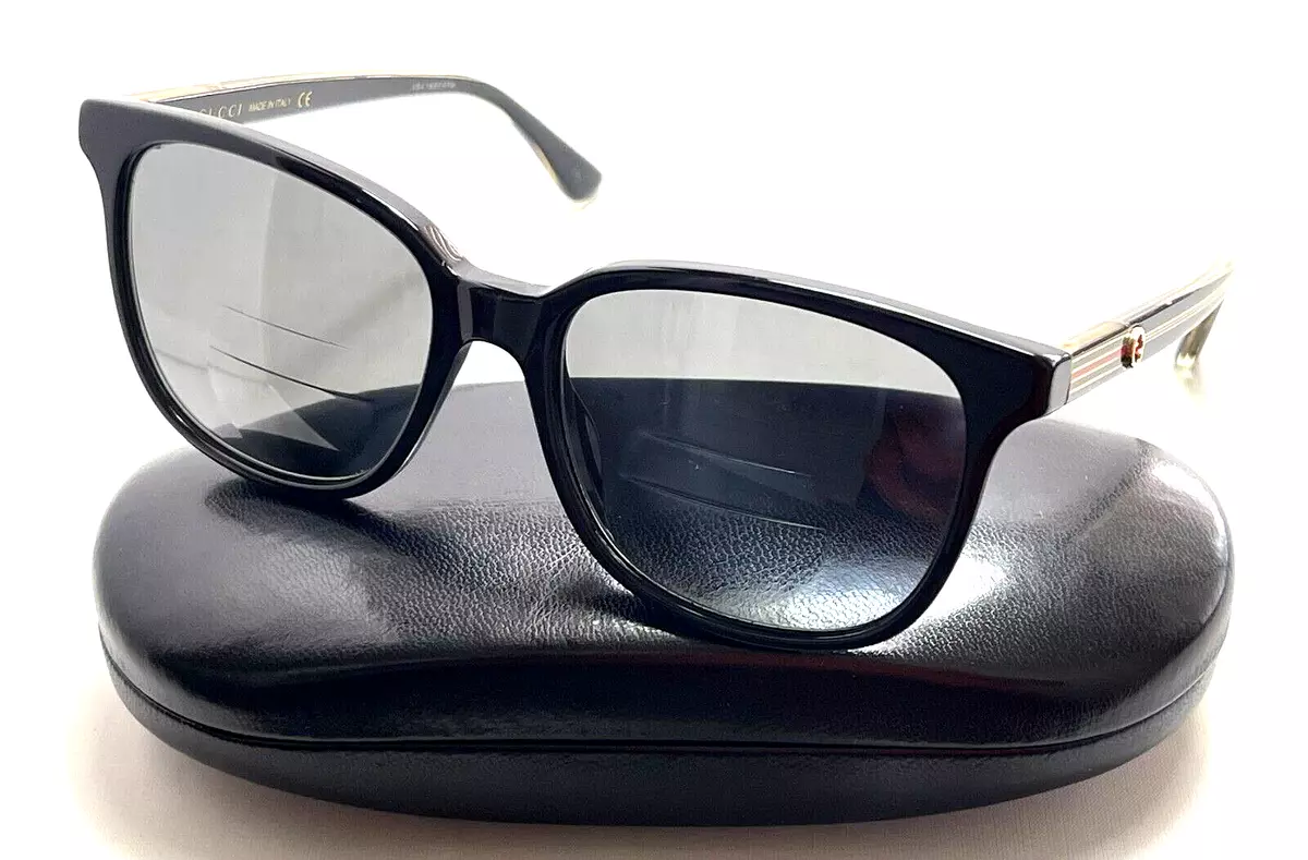 GUCCI GG0376S 001 OPTYL Black Acetate Square Sunglasses Italy FRAME ONLY