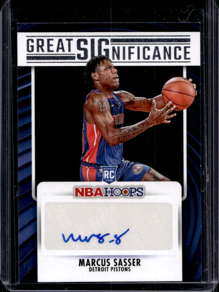 2023-24 Panini Hoops Marcus Sasser Great SIGnificance RC Auto #GS-SAS Pistons