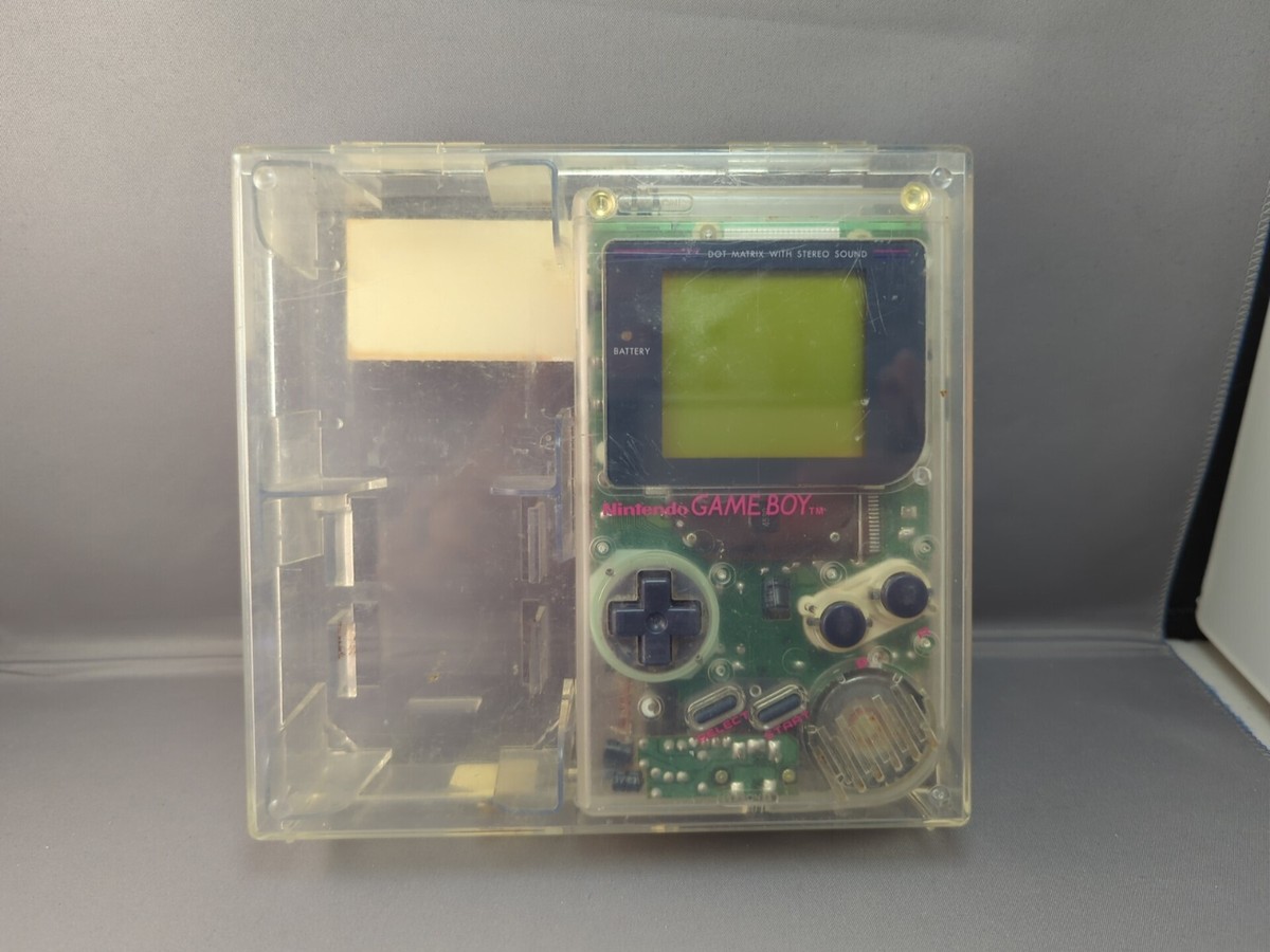 Clear Play It Loud Original DMG-01 Nintendo Game Boy W/ Box