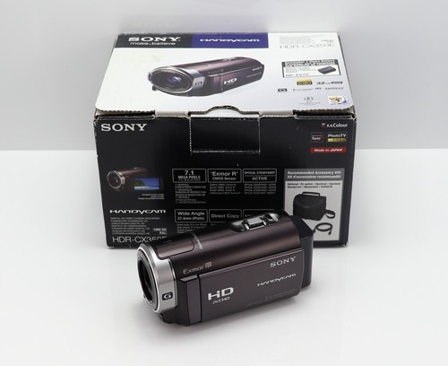 SONY HDR-CX350E CAMCORDER BOXED HD 32GB FLASH MEMORY DIGITAL VIDEO CAMERA