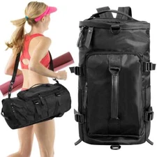 Gym Duffle Bag Backpack Waterproof Sports Duffel Bags Travel Weekender Bag