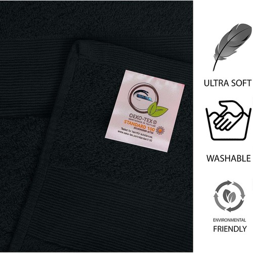 Hotel Quality Durable Bath Towels 02 Pcs Bath Sheets 600Gsm Extra Large 90x180cm - Picture 27 of 62