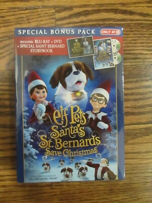  Elf on the Shelf Pets Santa's St. Bernards Save Christmas Blu Ray & DVD 