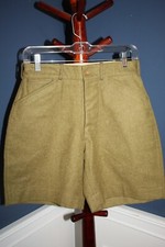 Scarce Pre WW2 Boy Scouts of America Official Green Wool Uniform Shorts, Mint