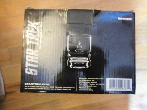 Star Trek The Original Series U.S.S. Set di 4 oggetti in vetro Enterprose - Foto 3 di 5