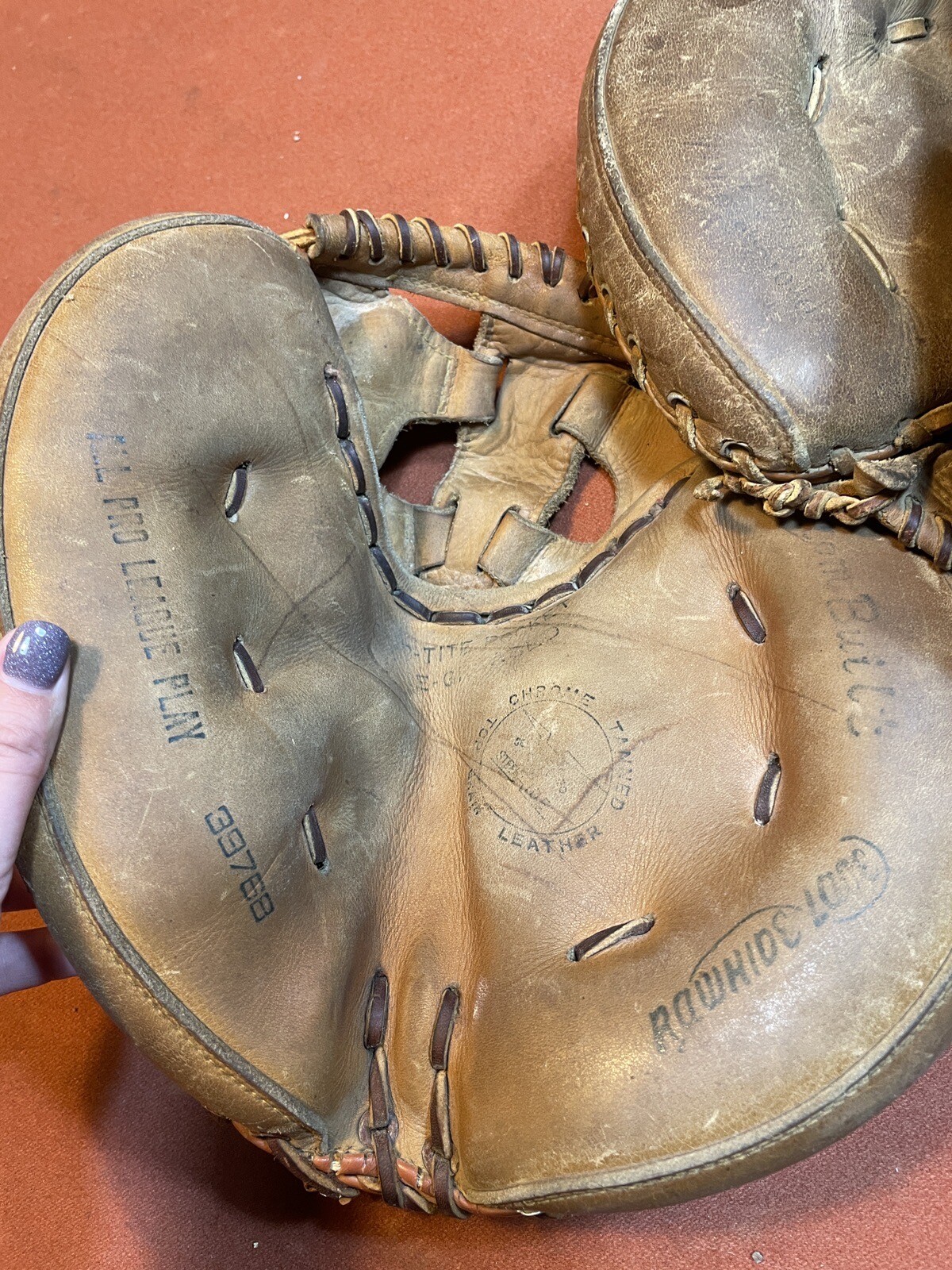Two Vintage Baseball Catcher Mitts eBay