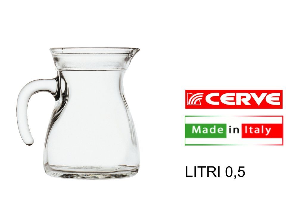 CARAFFA VETRO LT.0,5 CERVE