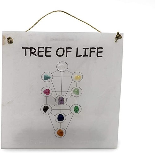 SpringNahal Selenite Stone - Tree of life Geometric symbol of meditation and sp - 第 1/1 張圖片