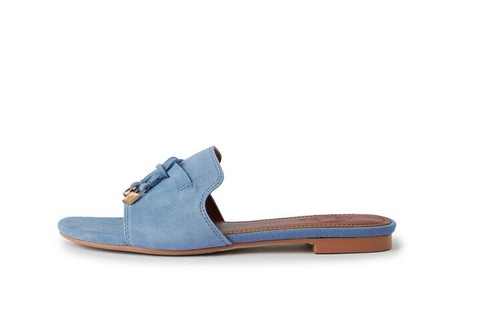 Womens Round Toes Fish Mouth Thick Heels High Heels Flat Casual Shoes Slippers - 第 6/30 張圖片