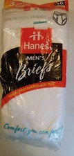 Size 36 Hanes Briefs 100 Cotton USA Materials Vintage 3pack New 1997