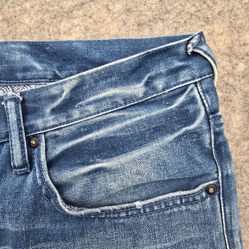 PRPS Short Mens 40 (Tag 42) Blue Jean Shorts Button Fly Distress Denim - Picture 4 of 17