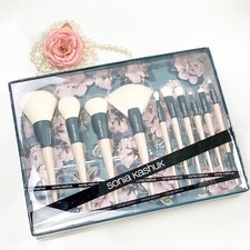 Sonia Kashuk Limited Edition "pleated retro" 10 Piece retired Brush Set