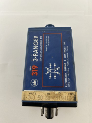 ATC SERIES 319 3 RANGER ON DELAY TIMER 319D-134 240 VOLTS 50 60 HZ - Picture 4 of 4