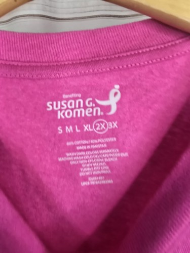 Susan G. Komen Believe Inspire Impact T-Shirt Cancer Awareness Mens 2XL Pink #E - Picture 4 of 6