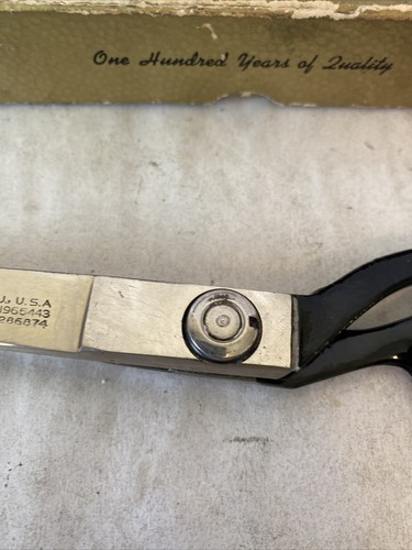 Vintage Wiss Pinking Shears Model C Zig Zag Cut With Box 9” - Picture 3 of 11
