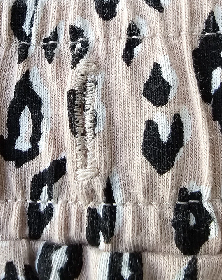 Pantalones Cortos Calvin Klein Mujer Dormir Salón Talla XL X Grande Tostado Negro Blanco Leopardo Foto 3 de 4