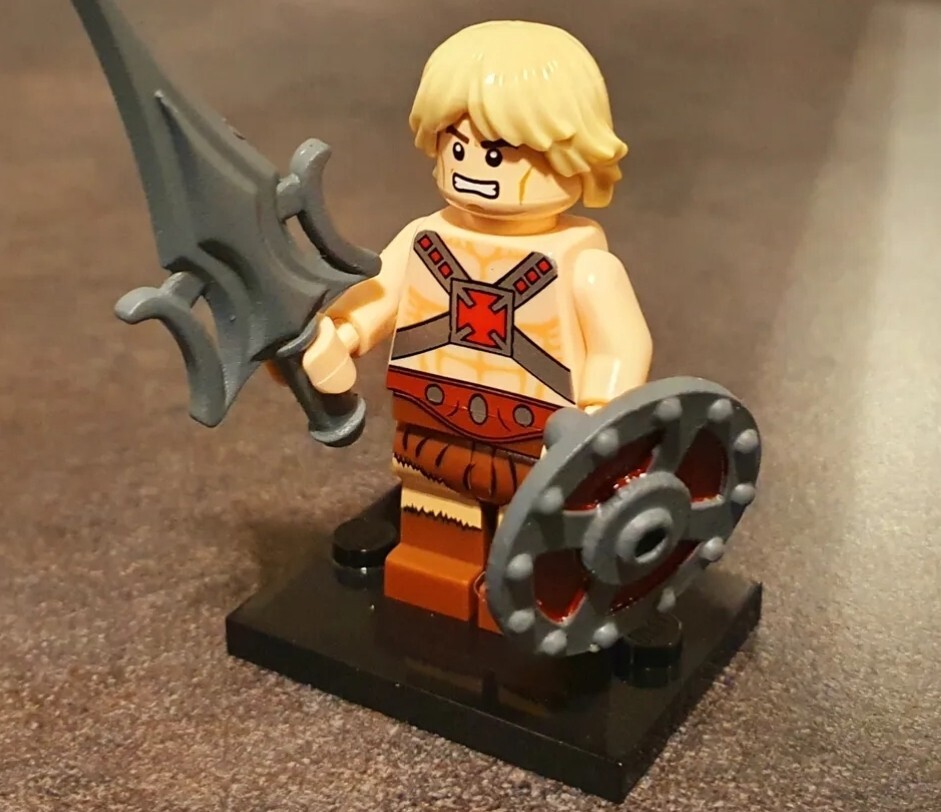 Minifigure MOTU He-Man custom idée cadeau idéale pour fan d'animation vintage