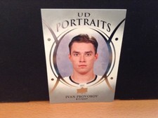 2018-19 UD SERIES 1 Ivan Provorov UD PORTRAITS CARD Philadelphia Flyers