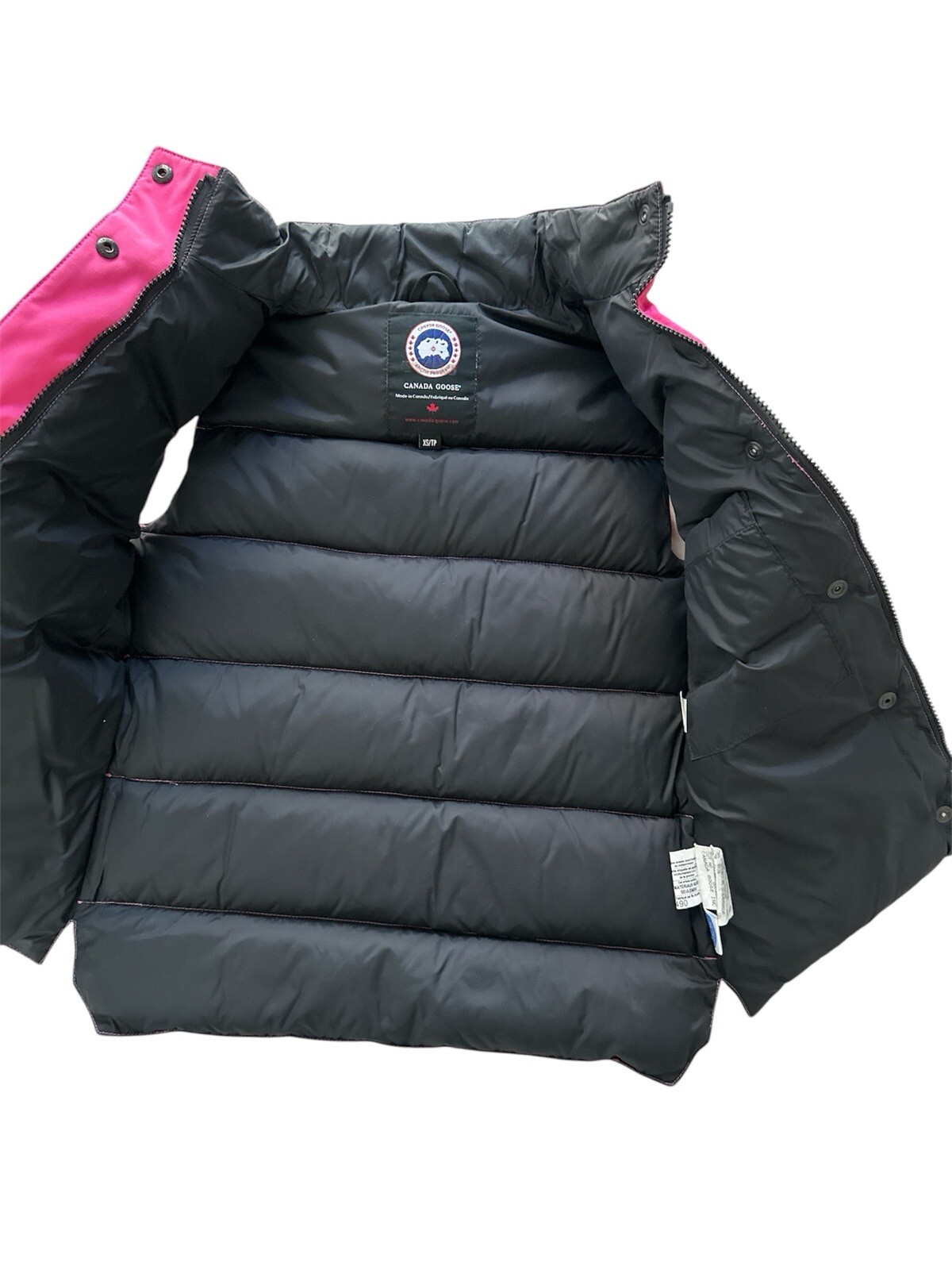 CANADA GOOSE Women FREESTYLE DOWN VEST XS Extra Small Pink Authentic 2832L thumbnail 5
