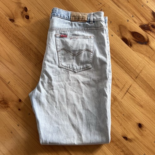 Amco Jeans Vintage Y2K Size 40/102 Mens Bull Denim High Waist Straight Leg Baggy - Picture 17 of 24