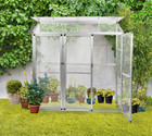 Aluminium Beistell-Gewächshaus Treibhaus Frühbeet Pflanzenhaus-OHNE Rückwand