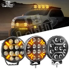 2X 12V 24V LED Zusatzscheinwerfer Frontscheinwerfer Fernlicht DRL E-Prüfzeichen