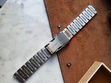 18 20 22 Solid Beads of Rice Mesh Stainless Steel Bracelet