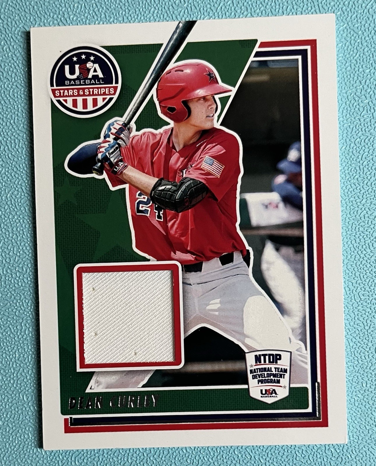 Dean Curley 2022 Panini USA Stars Stripes Patch Relic 2025 MLB Draft Prospect