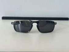 Oakley Badman Sunglasses Metal Frame Black Lens Polarized Made In USA brandp