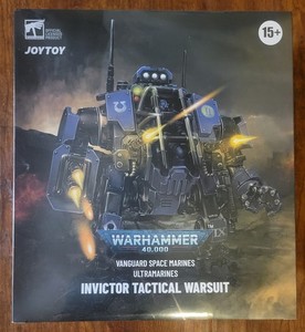 Joy Toy Vanguard Space Marines Ultramarines Invictor Tactical Warsuit WH40k