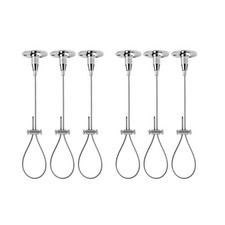 Pack of 6 Steel Ceiling Mount Brackets Strong Rustproof Adjustable Shower Rod