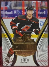 Ryan Suzuki /299 RC Gold 2025-26 SPX Finite #27 Carolina Hurricanes