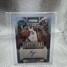 2024-25 Panini Prizm - Sensational Signatures Keshad Johnson SS-KSJ Silver Prizm