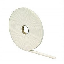 M-D 02733 3/16" x 3/8" x 17' White Hi Density Foam Tape w/ Adhesive Closed Cell